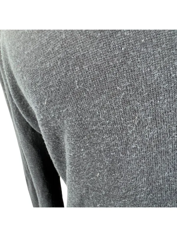 Skunkfunk Navy Long-Sleeve Knit Top With Textured Cowl Neck Size 4 - Image 9