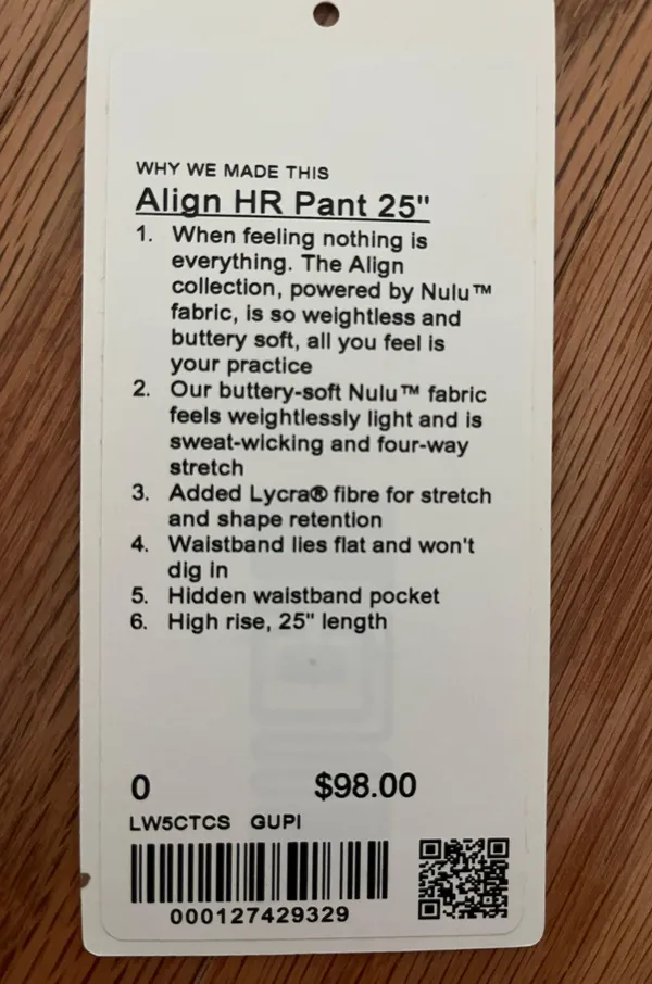 Lululemon HR Align 25” Legging’s Guava Pink - Image 6
