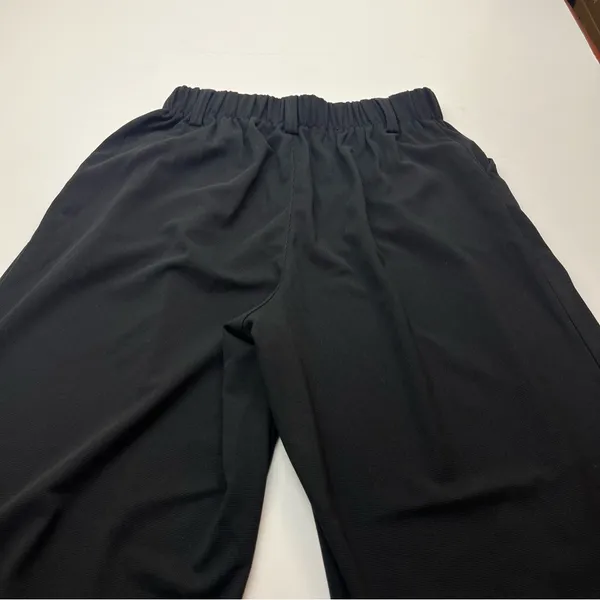 Halara Women’s Size Medium Tall Black Wide-Leg Cropped Pants Pull-on Pockets NEW - Image 11