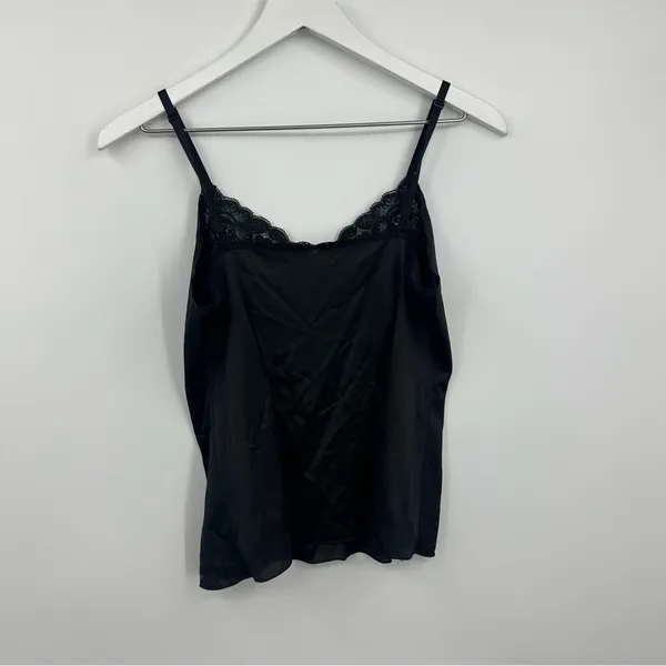 Vintage Y2K Black Camisole Size Medium Whimsical Fairycore Goth - Image 5