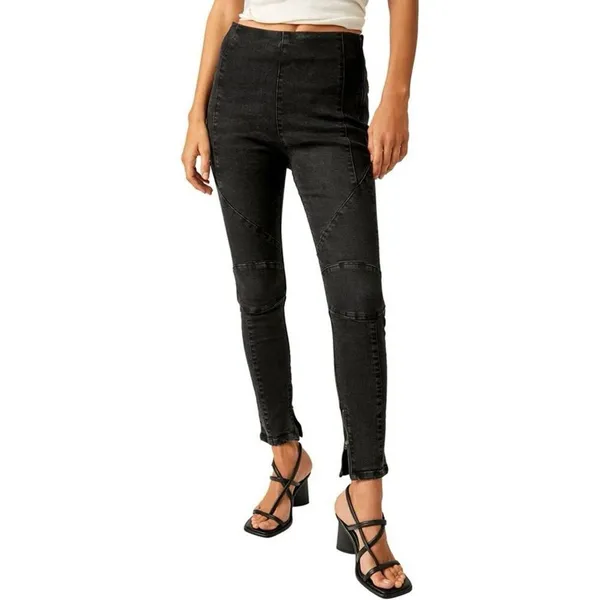 Free People We The Free Bella Moto Mid Rise‎ Skinny Jeans Sz.24 NWT - Image 6