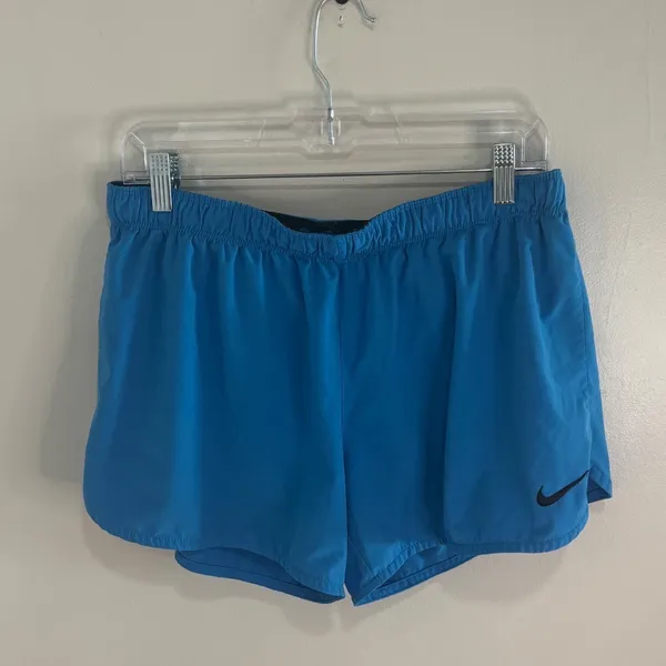Nike Dri-FIT Blue Running Shorts Womens Large Athletic Training - Image 2