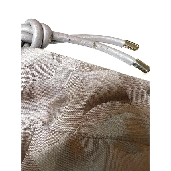 RARE Vintage Y2K Coach Kristin Op Art Sateen Satchel Purse Bag Large Silver Logo - Image 6