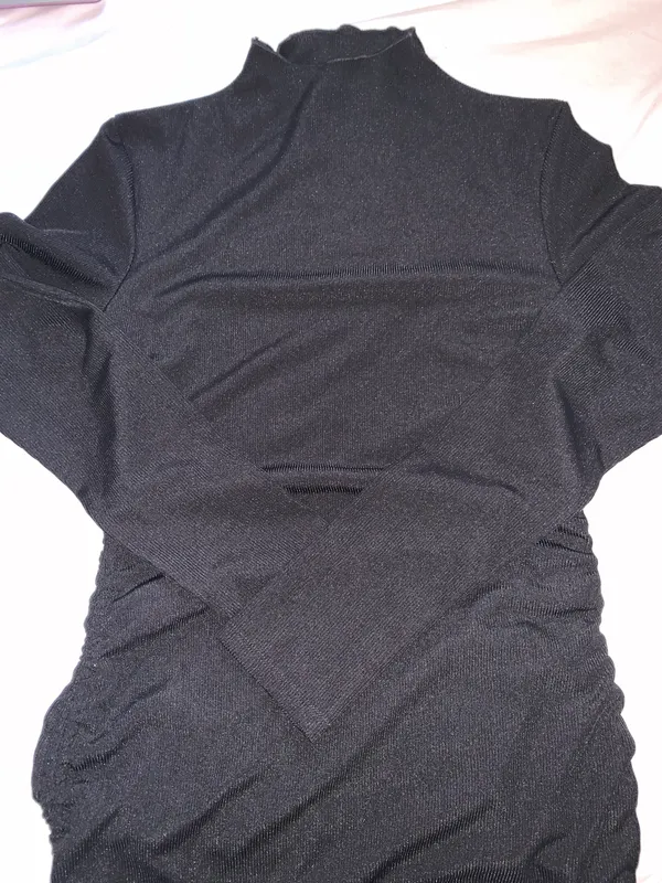 Black Long Sleeve Dress - Image 2
