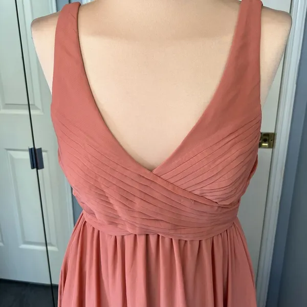 Birdy Grey Laurie Empire Bridesmaid‎ Formal Dress in Terracotta - Image 4