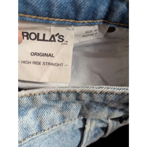 Rolla's Original high rise straight jeans size 26 - Image 6