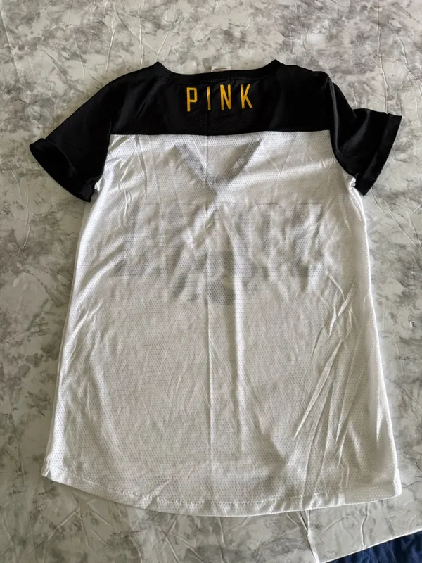 PINK Victoria's Secret Iowa Hawkeyes jersey top - Image 3