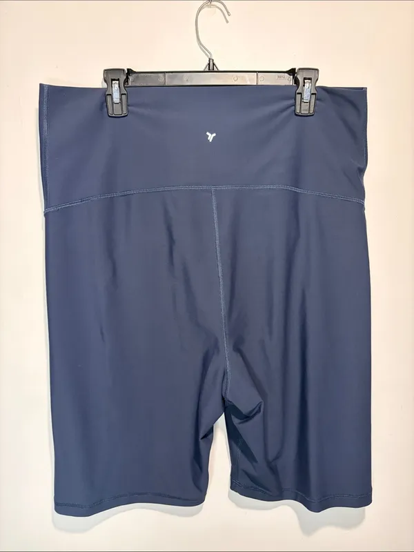 Old Navy Extra High Rise Bike Short Dusk Navy Blue 8” Inseam Size XL - Image 2