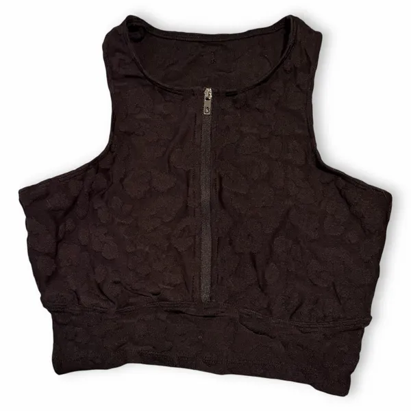 BuffBunny Hellraiser Crop Top Onyx Black Sz Small - Image 2