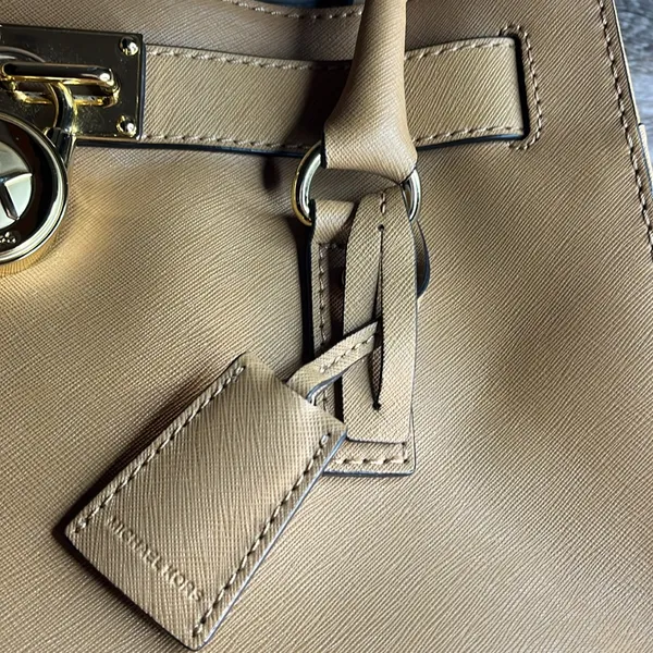 Michael Kors Tan Satchel with Gold Hardware. - Image 6