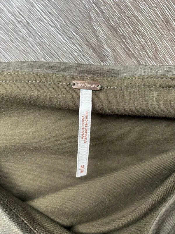 Free People Green Strapless Top - Image 4