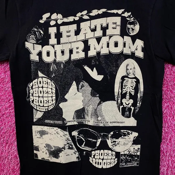 Phoebe Bridgers Punisher Tour I Hate Your Mom Emo-Folk Tee S - Image 2