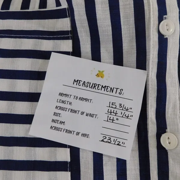 618 SIX ONE EIGHT Blue White Stripe Cabana Resort Dress Cruise Resortwear Medium - Image 10