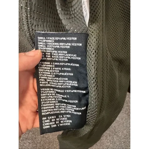 GUESS Women’s Black Hooded Zip-Up Jacket Coat Size M - Image 7