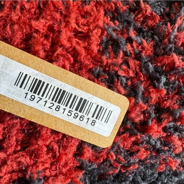 NWT SKIMS Knit Unisex Belted Robe Brick Buffalo Plaid Red Black Size S/M - Image 11