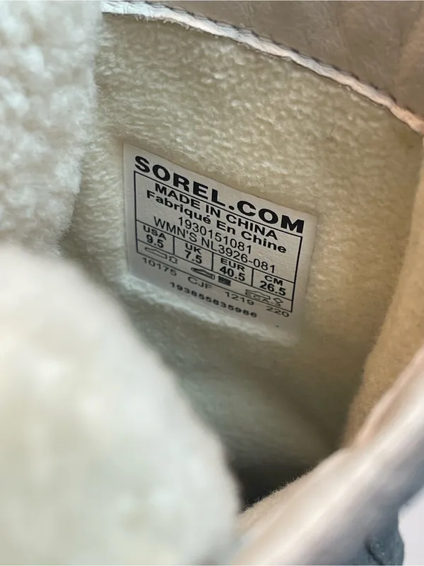 SOREL Women's Joan Of Arctic Next Lite Boot Sz 9.5 Waterproof 100g Insulation - Image 8