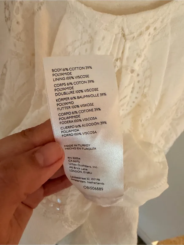 Anthropologie White Eyelet Midi Dress with Cutout Back - Image 12