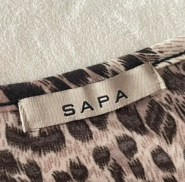 Sapa cheetah print mini dress EUC sz L - Image 3