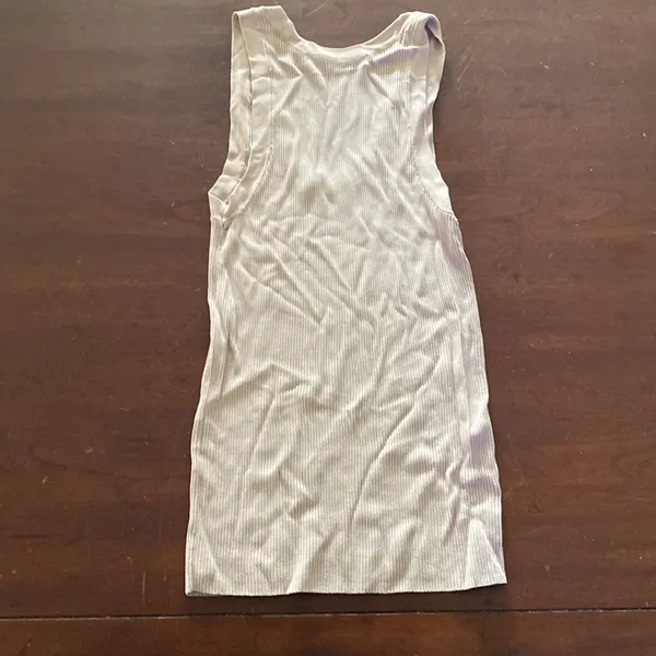 Zara Tan Bodycon Scoop Neck Tank Top - Image 2