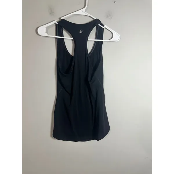 Athleta Womens Chi Tank Black Racerback Activewear Yoga Top 863942-01‎ XXS - Image 4