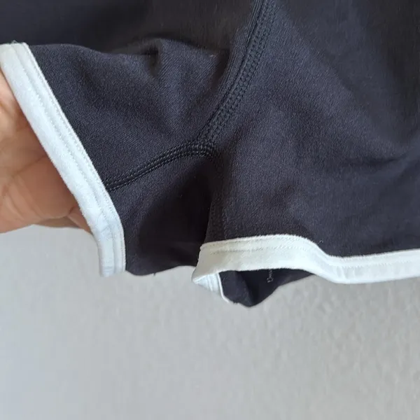 Free People Movement Black Duet Shorts Black White Stretchy M/L - Image 3