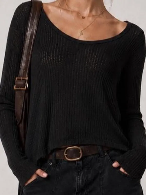 NWT Free People Ventura Thermal Tunic Top Black Size Medium - Image 2