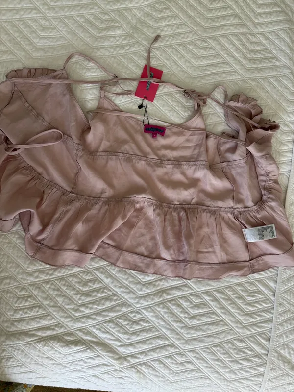 Edikted front tie tank Top lavender  - Image 4