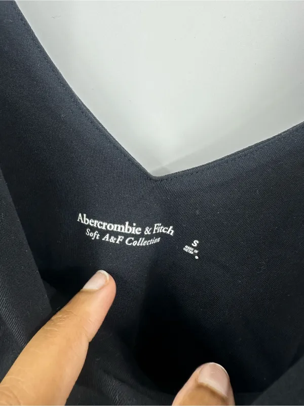 Abercrombie And Fitch Black Soft Bodysuit Size Small - Image 3