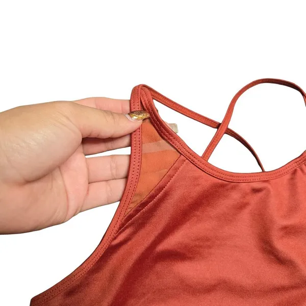 Alo‎ Yoga Orange Mesh Sports Bra Size: S - Image 3