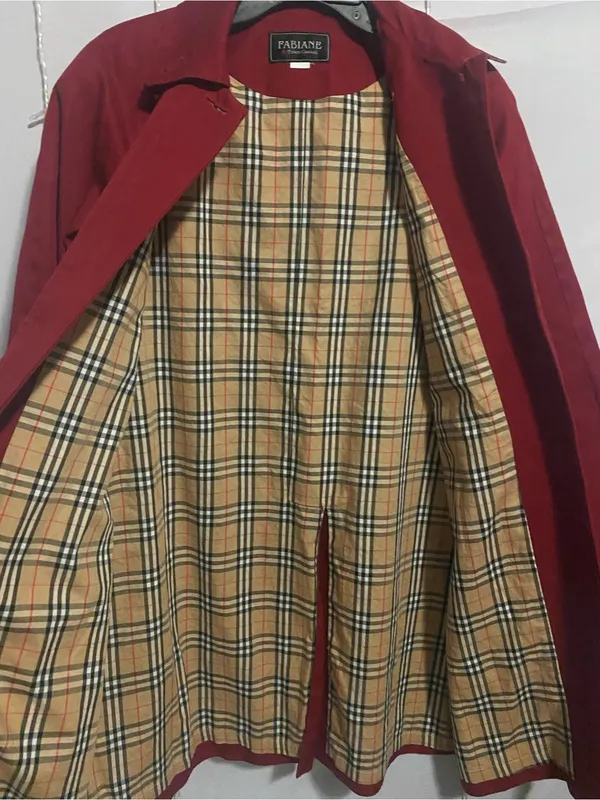 Women's Red Trench Coat - Image 7