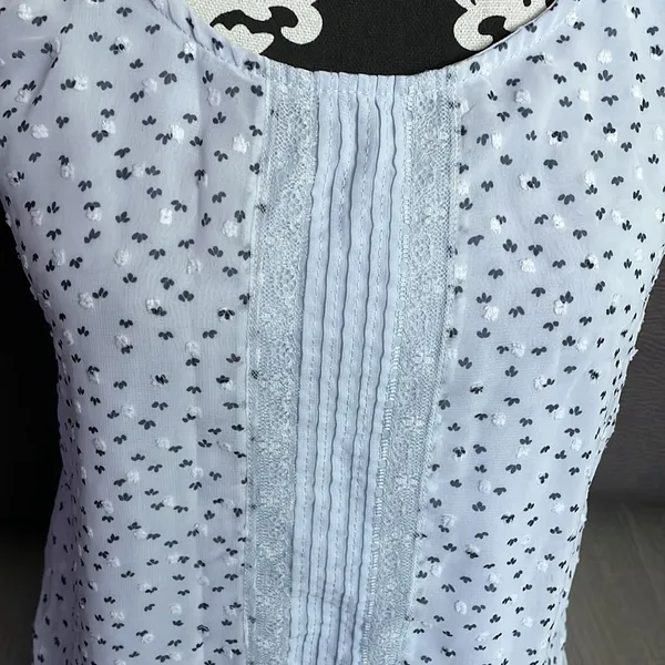 LC LAUREN CONRAD Light Blue T-Shirt Size Medium - Image 2
