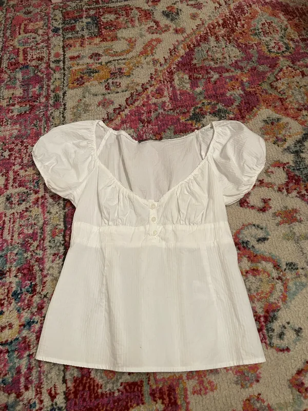 Blair Cotton Brandy Melville Top Ruffle - Image 2