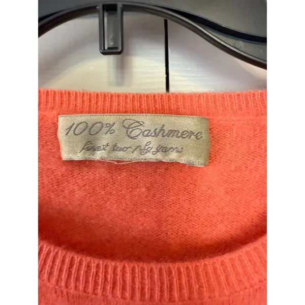 100% Cashmere Mockneck Peach Sweater No Size or‎ No Brand tag - Image 3