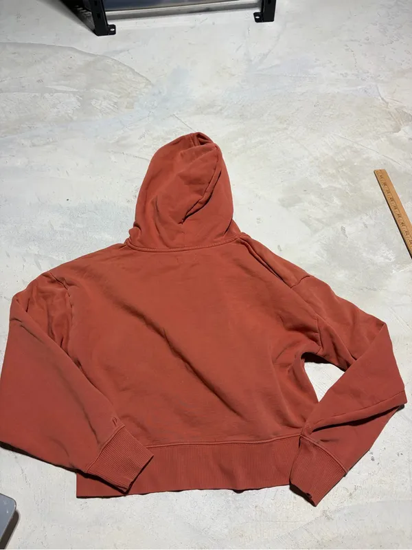 Pact Rust Zip-Up Hooded Sweatshirt medium - Image 11