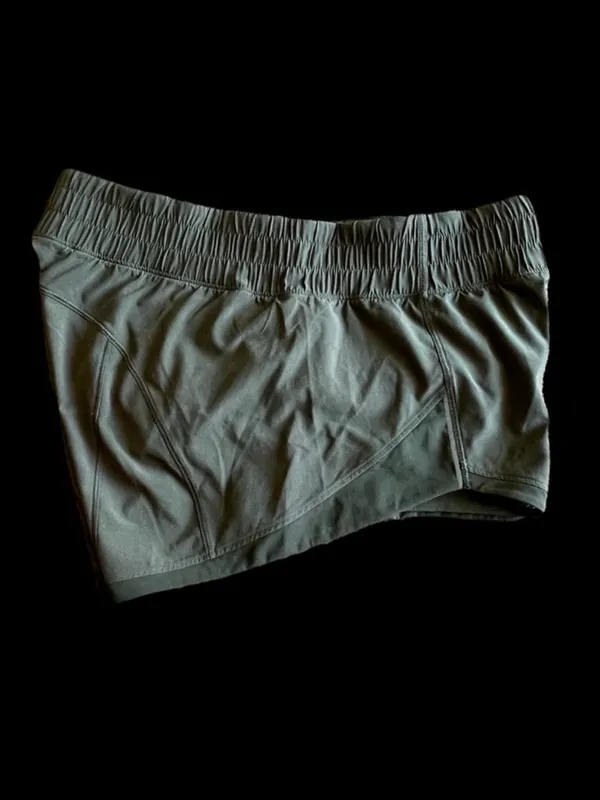 lululemon athletica Olive Green Run Short with Wide Elastic Waistband - Image 2