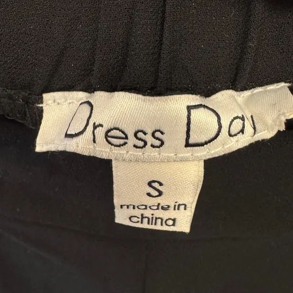 Dress Day Sheer Wide Leg Pleated High Rise Lined Pants DD3161P Small Festival - Image 6