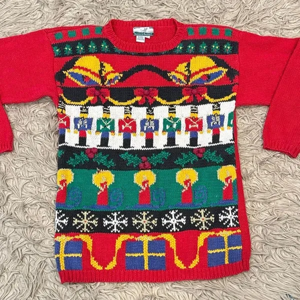 Vintage Christmas sweater size large - Image 2
