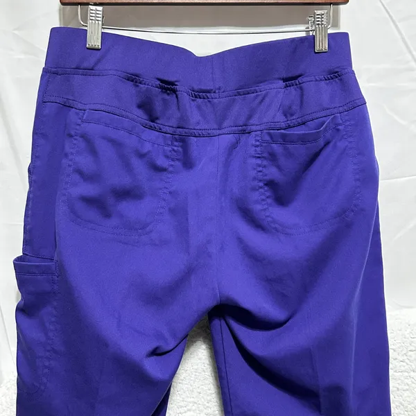 Greys Anatomy Barco Women Scrub Pants S Purple Style 4277 Cargo Pocket‎ Uniform - Image 5