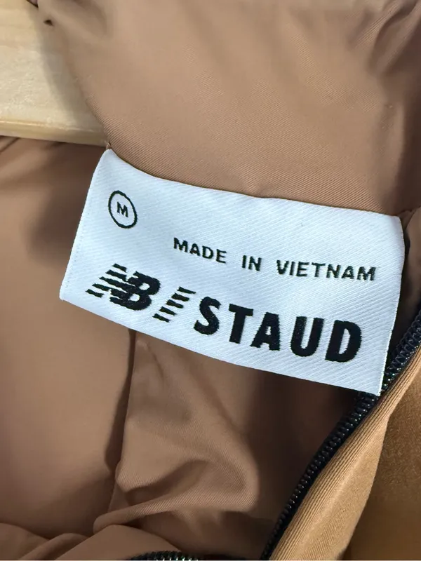 New Balance x STAUD Crop Active Top Wheat Black Size M - Image 5