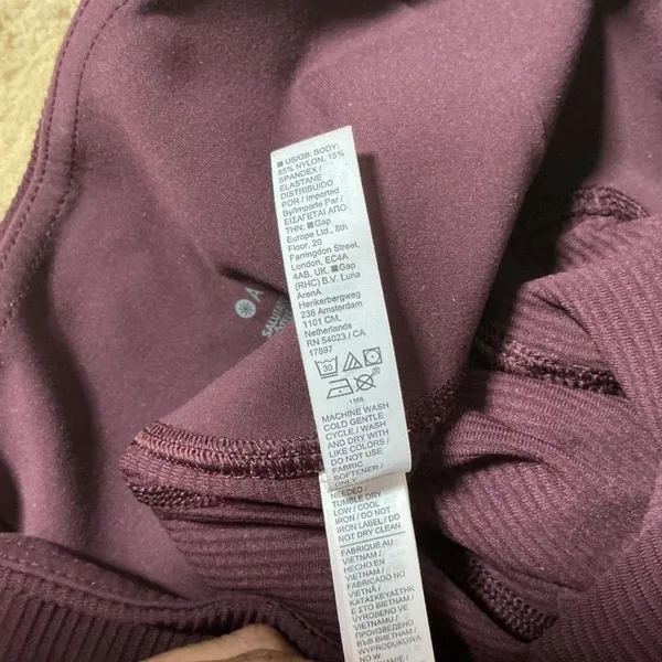 Athleta Salutation Stash Rib Flare Pants Purple High Rise Yoga‎ S/T 467898-00 - Image 8
