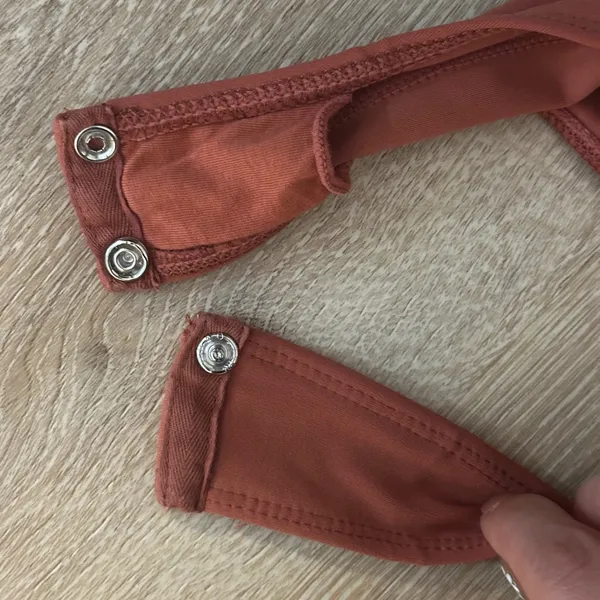 Free People Rust Long Sleeve Bodysuit - Image 4