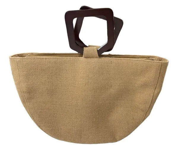 Est 1946 100% Linen Purse Tan - Image 5