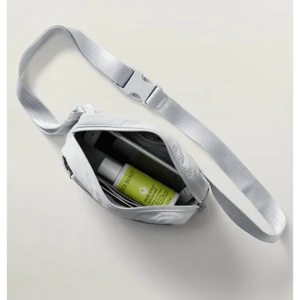 New Athleta All About Crossbody Belt Bag Snowfall Blue - Image 3