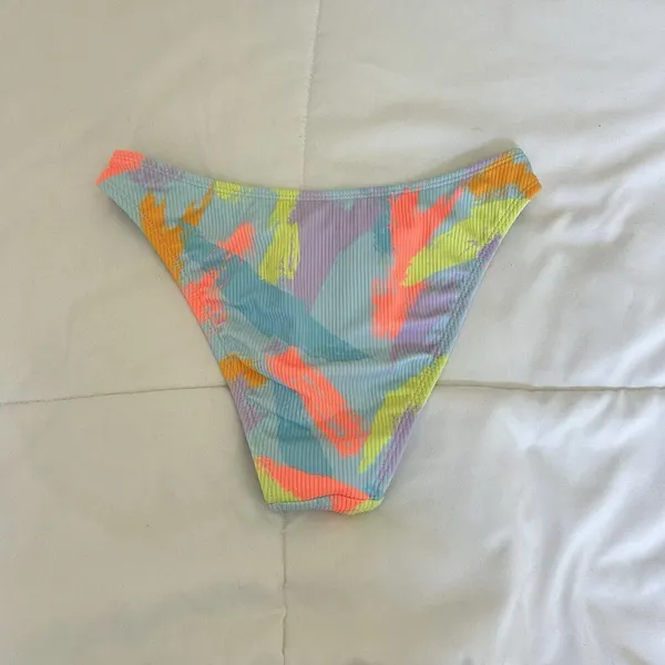 Wild Fable Paint Splat Blue Bikini Bottom Swimsuit‎ Womens XS Beach Summer - Image 3