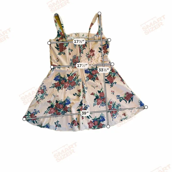 Abercrombie & Fitch Dress Womens Size L Pink Floral Fit & Flare Sundress - Image 4