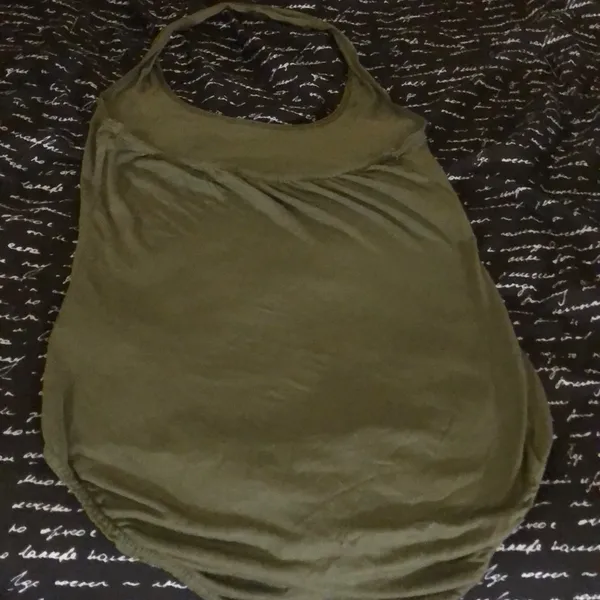 BOOHOO Olive Green Basic Halter Bodysuit - Image 6
