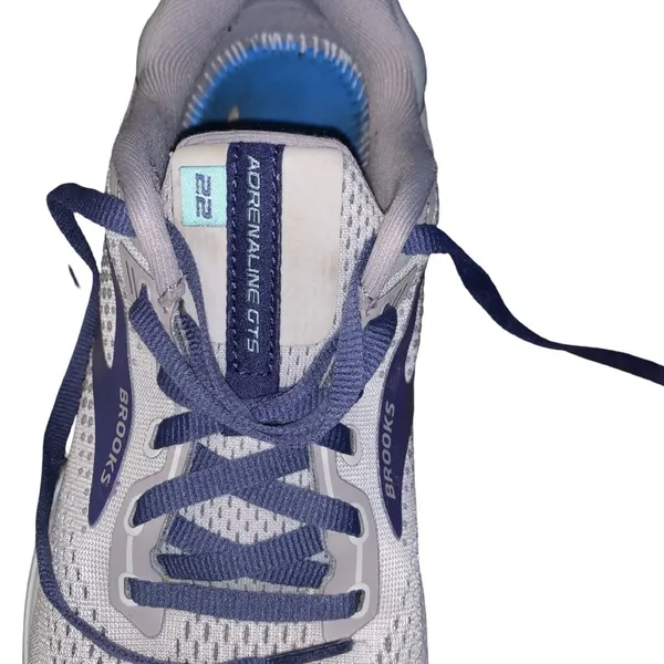 Brooks Adrenaline GTS 22 Running Shoes woman's Sz 10 Gray/Blue #1203531B045 - Image 7