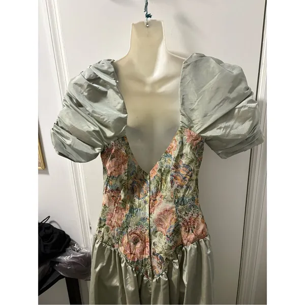 80s tapestry princess dress Pink - Image 9