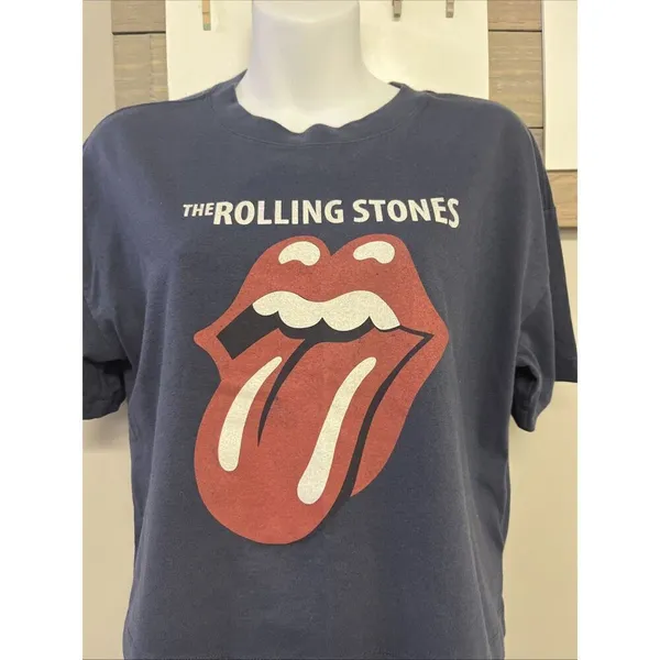 Gap Teen Rolling Stones Cropped Short Sleeves Oversized Band T-shirt 18-20 - Image 4