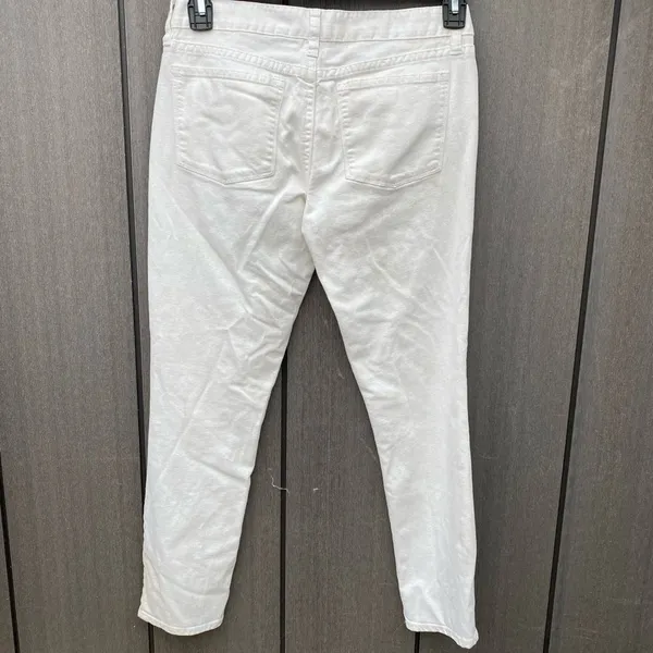 J. Crew‎ Ankle Toothpick Jeans White - Image 4